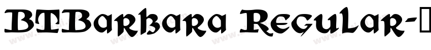 BTBarbara Regular字体转换